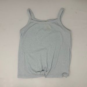 RSQ/Tillys blue top with knot tie